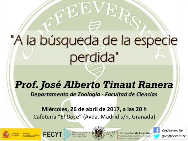 Tertulia científica "A la búsqueda de la especie perdida"