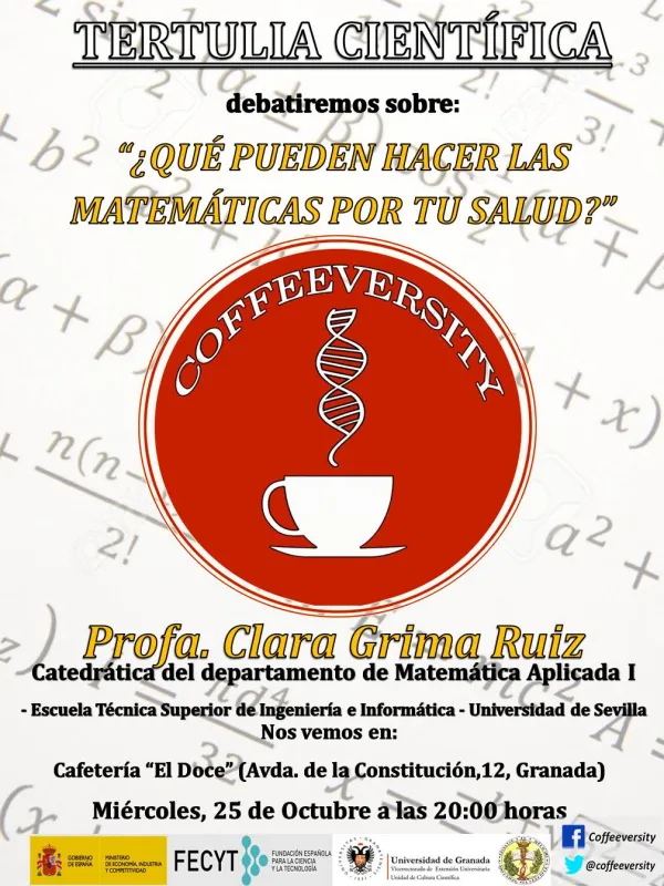 Tertulia científica ¿Qué pueden hacer las Matemáticas por tu Salud?