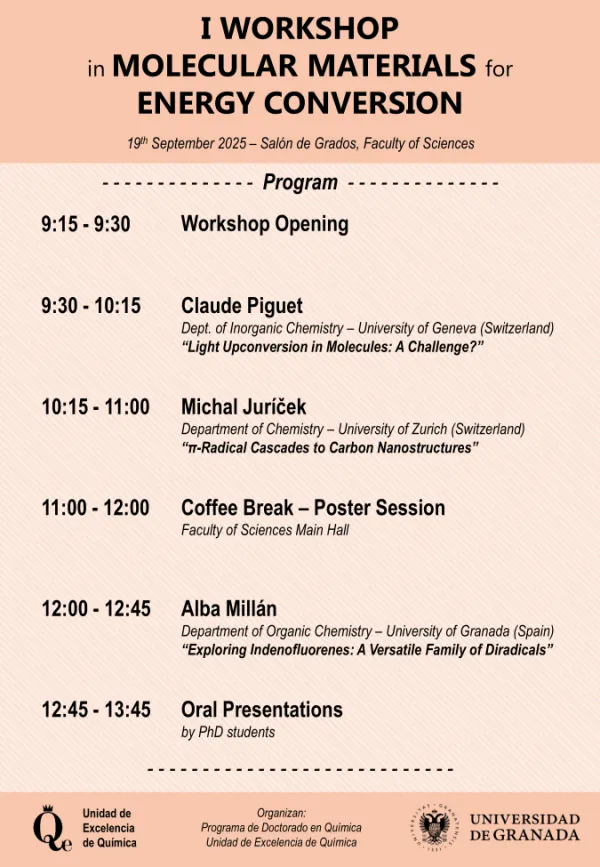 I Workshop in Molecular Materials for Energy Conversion