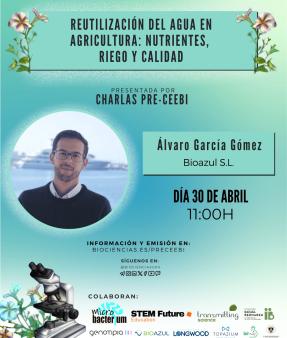 Charla "Reutilización del agua en agricultura: nutrientes, riego y calidad"
